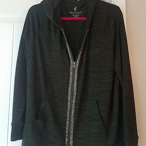Juicy Couture Sparkle Zip-Up Hoodie